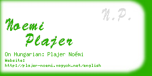 noemi plajer business card